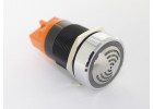 LBFMQ Индикатор на панель LB22FM-Q/R24V/N/J(L) красный 24В с зуммером (22мм) хромированный
