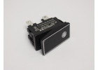 LBCX Переключатель LBCX2810.5-H202/G220V/PC(L) черный с индикатором 220В ON-OFF DPST 250В 16А (зеленый) пластик