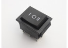 KCD2-203-C6-B/B Переключатель на панель черный ON-OFF-ON DPDT 250В 16А (28,5x21,5мм)