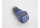 LAS12-A2/Blue Кнопка на панель с подсветкой 220В с фиксацией ON-ON SPDT 250В 3А 12мм (синий) пластик