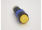 LAS12-A3/Yellow Кнопка на панель с подсветкой 220В с фиксацией ON-ON SPDT 250В 3А 12мм (желтый) пластик