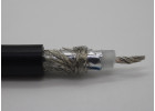 Коаксиальный кабель RG-58 19xCu+Sn/Al/112xCu+Sn, PE/PVC, 66%, 50 Ом, чёрный 1м
