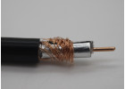 Коаксиальный кабель SYV50-3-128 1xCu/Al/128xCu, PE/PVC, 66%, 50 Ом, 3ГГц, черный 1м [RG-58/РК 50-3]