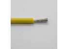 Провод медный в силиконовой изоляции 20AWG (0,52 кв.мм) желтый 1м