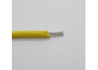 Провод медный в силиконовой изоляции 22AWG (0,33 кв.мм) желтый 1м