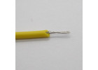 Провод медный в силиконовой изоляции 24AWG (0,2 кв.мм) желтый 1м