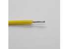 Провод медный в силиконовой изоляции 26AWG (0,14 кв.мм) желтый 1м