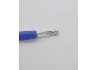 Провод медный в силиконовой изоляции 26AWG (0,14 кв.мм) синий 1м